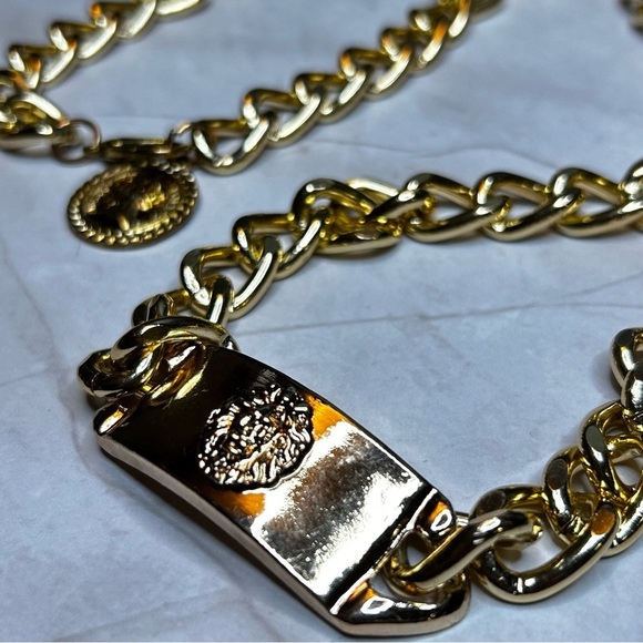 Gold Tone Chain Swag Belt